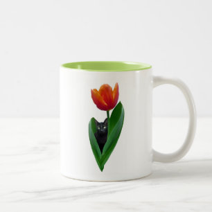 Tulp Cat-Mok Tweekleurige Koffiemok