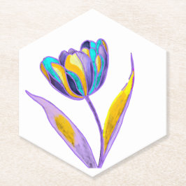 Tulp Coaster Kartonnen Onderzetters