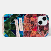 Tulp Dekbed Cactus Bloem & Oceaan Vis Mozaïek Kuns Case-Mate iPhone Case (Achterkant (horizontaal))