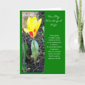 Tulp Design Happy Easter Wife Feestdagen Kaart (Voorkant)