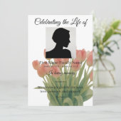 Tulp dienst volgorde kaart (Staand voorkant)