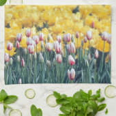 Tulp display garden in de Skagit-vallei, Theedoek (Gevouwen)