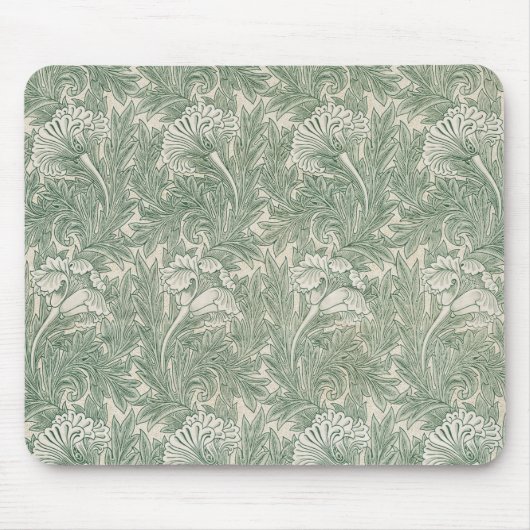 Tulp door William Morris, Vintage bloemkunst Muismat (Voorkant)