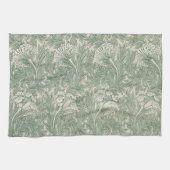 Tulp door William Morris, Vintage bloemkunst Theedoek (Horizontaal)