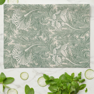 Tulp door William Morris, Vintage bloemschilderkun Theedoek