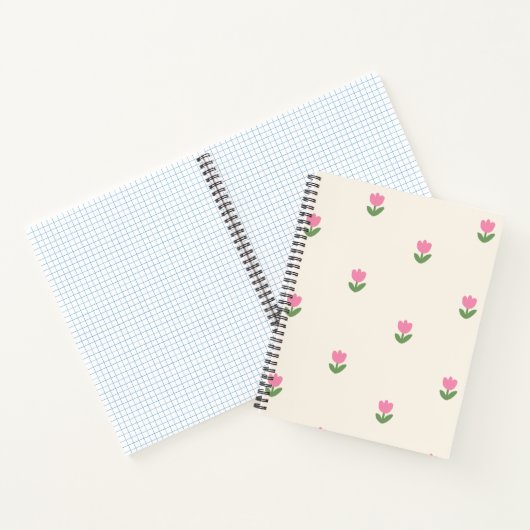 Tulp Dreams Notitieboek Hoesje 🌷✨ - Bloemenpatroo (Binnen)