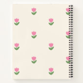 Tulp Dreams Notitieboek Hoesje 🌷✨ - Bloemenpatroo (Achterkant)