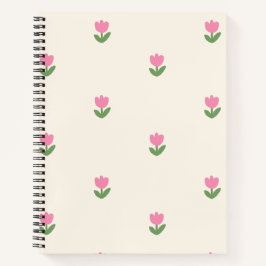 Tulp Dreams Notitieboek Hoesje 🌷✨ - Bloemenpatroo
