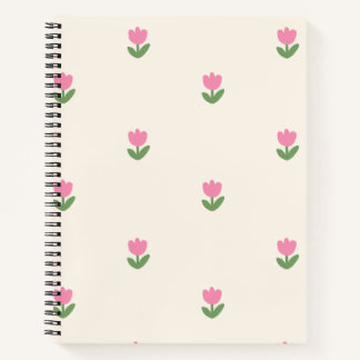 Tulp Dreams Notitieboek Hoesje 🌷✨ - Bloemenpatroo