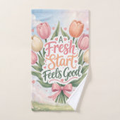 Tulp: Een frisse start voelt goed Bad Handdoek (Handdoek)
