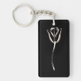 Tulp - Elegante Illustratie Sleutelhanger