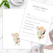 Tulp Elegante RSVP-kaart RSVP Kaartje