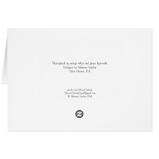 Tulp- en graafhybride fotografie — Blanco notitiek (Achterkant Horizontaal)