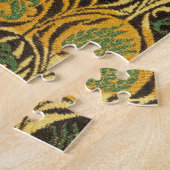 Tulp- en leliepatroon (door William Morris) Legpuzzel (Zijkant)