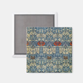 Tulp en Roos Datum, Ontwerp 1876 William Morris Magneet (Voorkant / Achterkant)