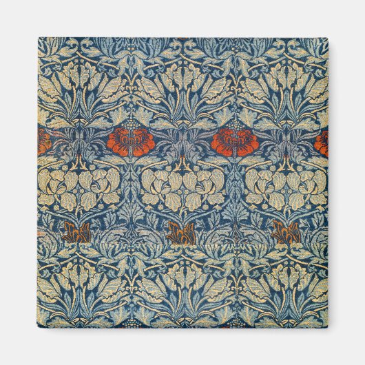 Tulp en Roos Datum, Ontwerp 1876 William Morris Magneet (Voorkant)