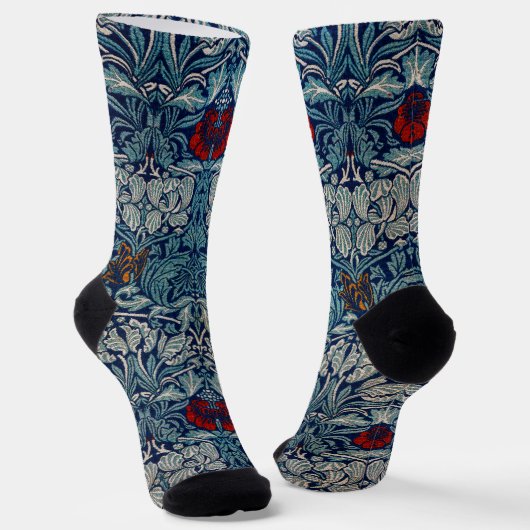 Tulp en Roos, William Morris Sokken (Gebogen)