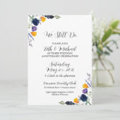 Tulp en wilde bloem we doen nog steeds Jubileum Kaart (Staand voorkant)