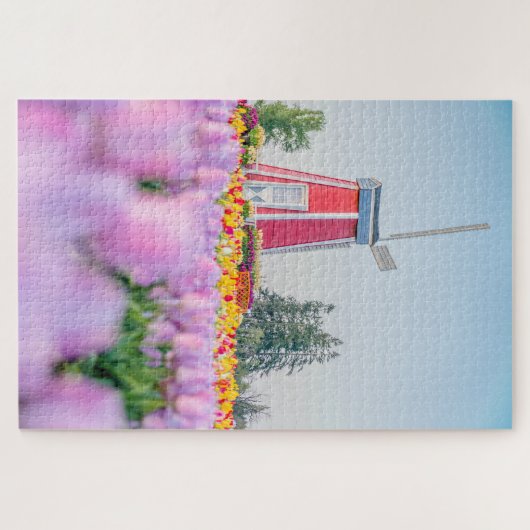 Tulp en windmolen legpuzzel (Horizontaal)