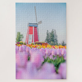 Tulp en windmolen legpuzzel