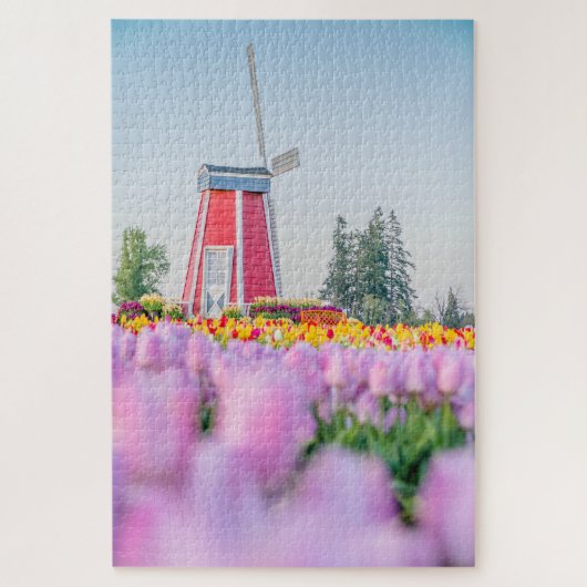 Tulp en windmolen legpuzzel (Verticaal)