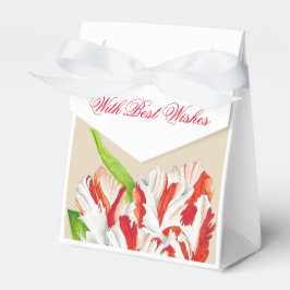 Tulp Estella Rijnveld op een Favor doos Bedankdoosjes