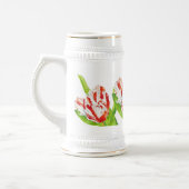 Tulp Estella Rijnveld op een Stein Bierpul (Links)