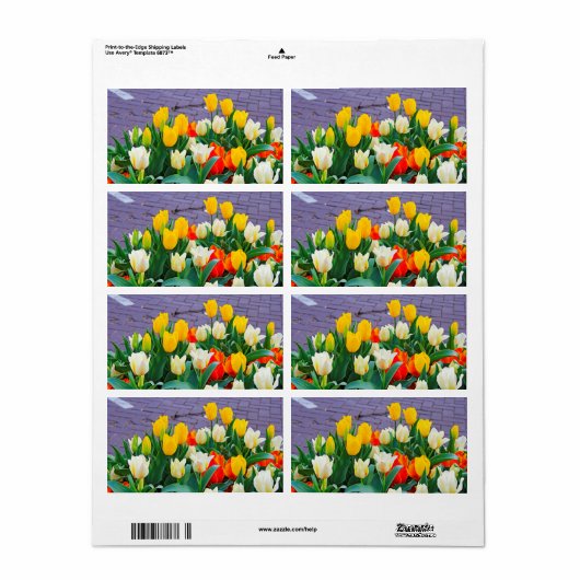 Tulp Etiket (Full Sheet)