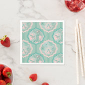 Tulp Fantasy Groen en Roze Servet (Insitu)