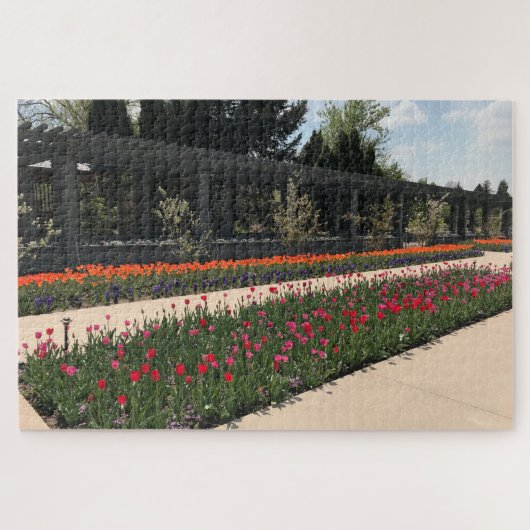 Tulp Fever Denver Botanische tuinen Legpuzzel (Horizontaal)