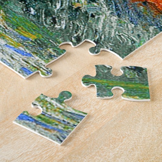 Tulp Field in Holland Monet Fine Art Legpuzzel (Zijkant)