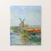 Tulp Field in Holland Monet Fine Art Legpuzzel (Verticaal)