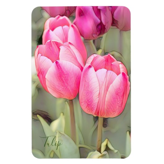 Tulp [Flex Foto Magneet] Magneet (Verticaal)