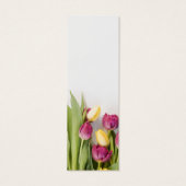Tulp Floral Elegant Spiritueel Bijbelvers Mini Visitekaartjes (Achterkant)