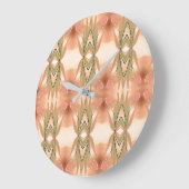 Tulp Floral ontworpen klok met groen en koraal (Hoek)