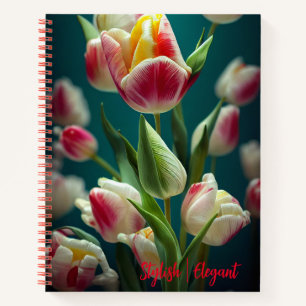 Tulp Flower Spiral Notitieboek