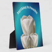 Tulp Flowers Alles is mogelijk Inspirerend Fotoplaat (Zijkant)