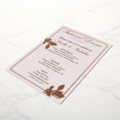 Tulp Flowers Blush repesal Dinner Folie Uitnodiging (Gedraaid)