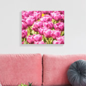 Tulp Flowers in de lentesfoto Canvas Afdruk (Insitu (Woonkamer))