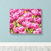 Tulp Flowers in de lentesfoto Canvas Afdruk (Insitu (Houten vloer))