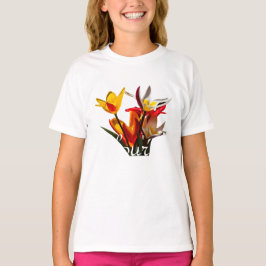 Tulp Flowers - Vlaams donker T-shirt