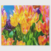 Tulp Flowers - Vlaanderen Cadeaupapier (Vlak)