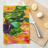 Tulp Flowers - Vlaanderen Theedoek (Quarter Fold)