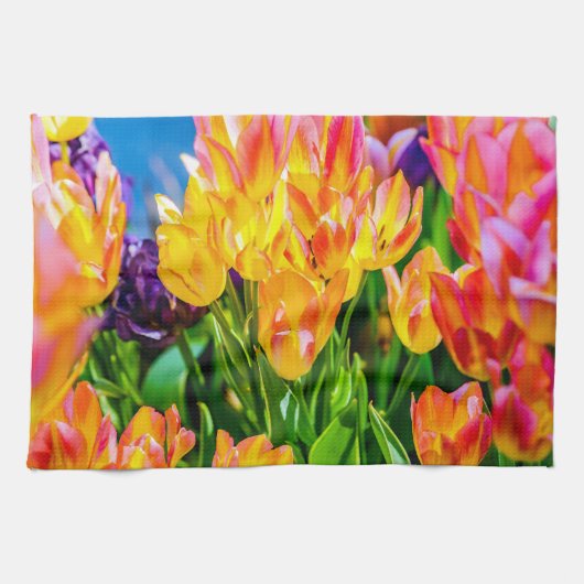 Tulp Flowers - Vlaanderen Theedoek (Horizontaal)