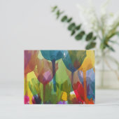 Tulp Flowers, Waterverf Flowers, Floral Briefkaart (Staand voorkant)