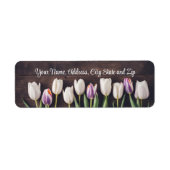 Tulp  Flowers Wood Land Retouradres Etiket (Voorkant)