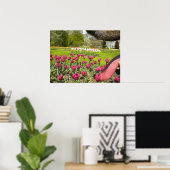 Tulp Garden door het Poster van de Dog (Thuiskantoor)
