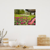 Tulp Garden door het Poster van de Dog (Keuken)