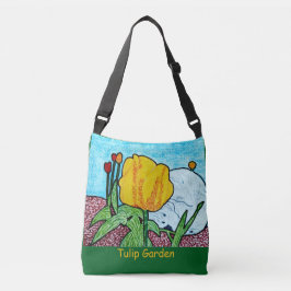 Tulp Garden Forest Green Crossbody Tas