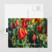 Tulp Garden getextureerd denken aan je Briefkaart (Voorkant / Achterkant)